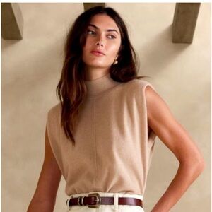 Banana Republic Franca 100% cashmere turtleneck top Small